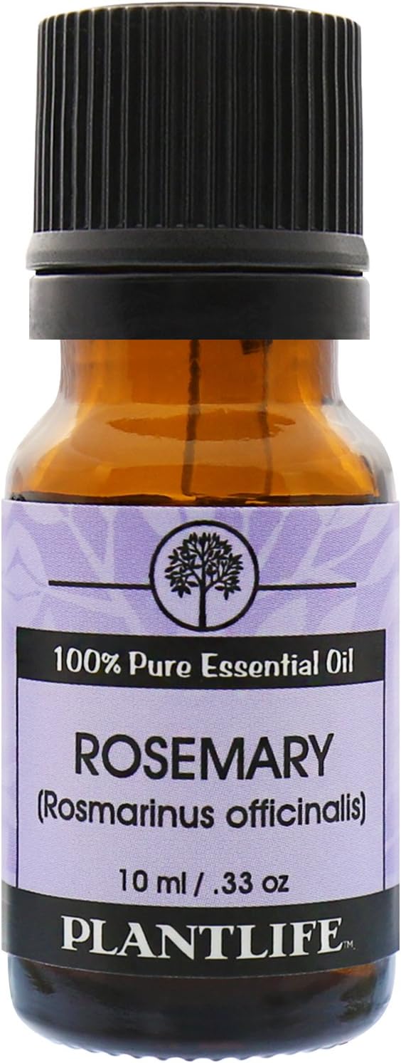 Plantlife Rosemary Aromatherapy Essential Oil - Straight from The Plant 100% Pure Therapeutic Grade - No Additives or Fillers - 10 ml