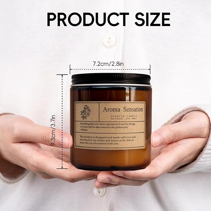 Organic Soy Candles - Fall Scented, Misty Forest 7oz