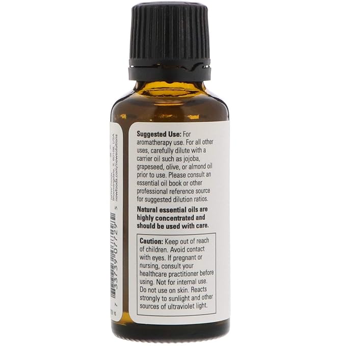 NOW Foods Lemon-Eucalyptus Oil, 1 oz Liquid
