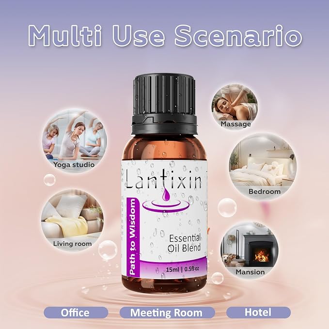 Lantixin Premium Essential Oil Blend 0.5 fl oz (15ml) Rose Magnolia Citrus Clove Luxury Premium Essential Oil Suitable for Aromatherapy diffusers Thieves Oil Essential Oil