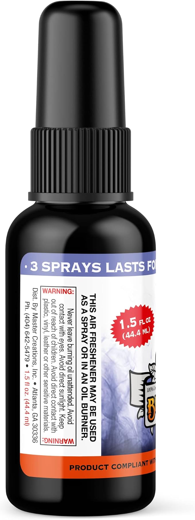 BluntPower (King, 1 Pack) Concentrated Air Freshener for Room and Car - Oil-Based Diffuser Spray Bottle - Long-Lasting Bathroom, Car Freshener, & Odor Eliminator