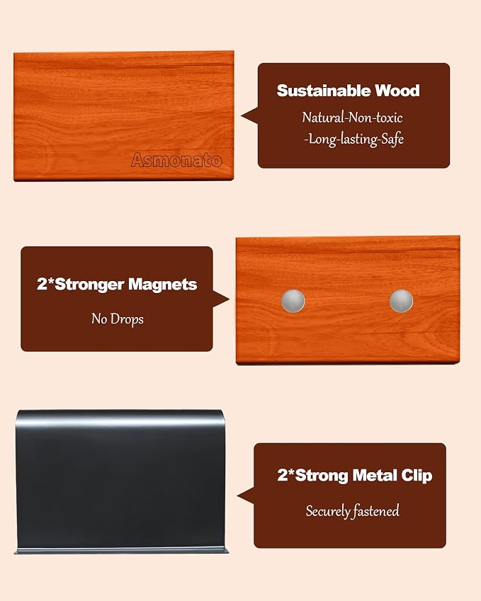 Car Air Freshener Long Lasting Wood Air Freshener for Visor Clip Car Odor Eliminator Scent Diffuser for Cabin 2 Metal Clips Variety 3 Pack(Cabana-Teak-Amber)