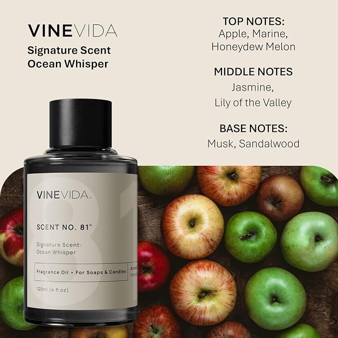 VINEVIDA [4oz] Scent No.81 Fragrance Oil for Candle Making and Soap Making - Premium Candle Scents for Soy Candles