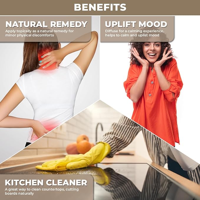 Plant Based Orange Essential Oil for Diffuser, Natural Cleaning Solutions, Aromatherapy, Skin Care and Home Wellness | Sweet Orange Oil for Skin, Home Scents | Scented Oils for Relaxation