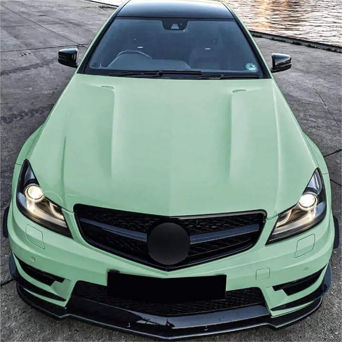 Front Bumper Lip Splitter For Mercedes Benz C Class W204 S204 C63 AMG 2011-2014 Car Diffuser Spoiler Blade Body Kit Guard(Glossy Black)