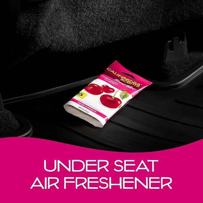 California Scents Power Bloc Car Air Freshener,Coronado Cherry Scent,(Pack of 12)