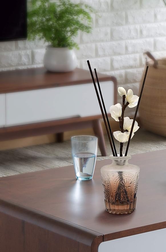 10 inch 20 Pcs Reed Diffuser Sticks Essential Oil Aroma Replacement Aroma Reed Diffuser Sticks (Black-20pcs)