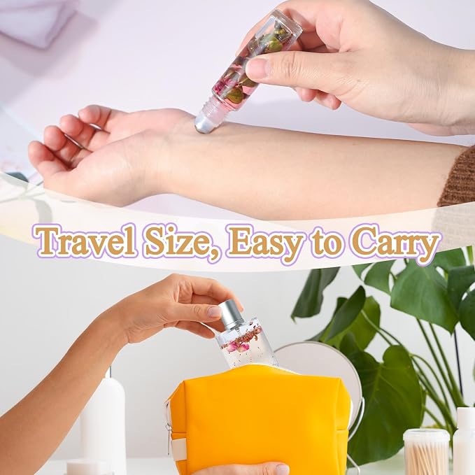 JUYRLE Perfume Making Kit- DIY Roller Perfume Making Kits for Women, Make Your Own Scent with Essential Oil, Bottle, Roller Fragrance Set, Fragrance Gifts for Women Girls