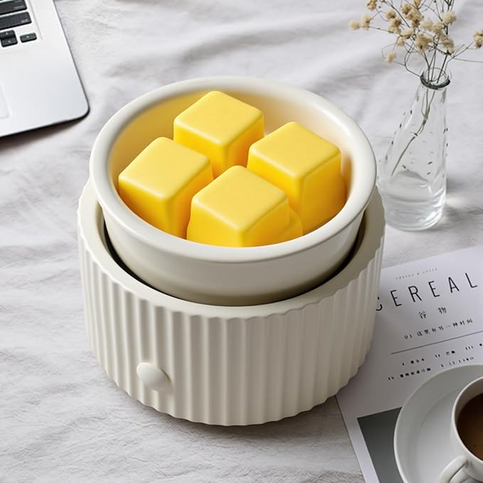 EQUSUPRO Wax Melt Warmer for Scented Wax Melts- Electric 4 in-1 Ceramic Candle Wax Warmer Burner Fragrance Wax Melter for Home Office Bedroom Living Room Decor & Gifts for Women