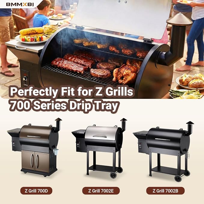 Drip Pan Heat Baffle Replacement for Z Grills 700 Series Smoker Grills, Drip Tray for Z Grill Replacement Parts ZG700 7002B 7002C 7002E 700D 700E Series Pellet Grills Heat Baffle Parts