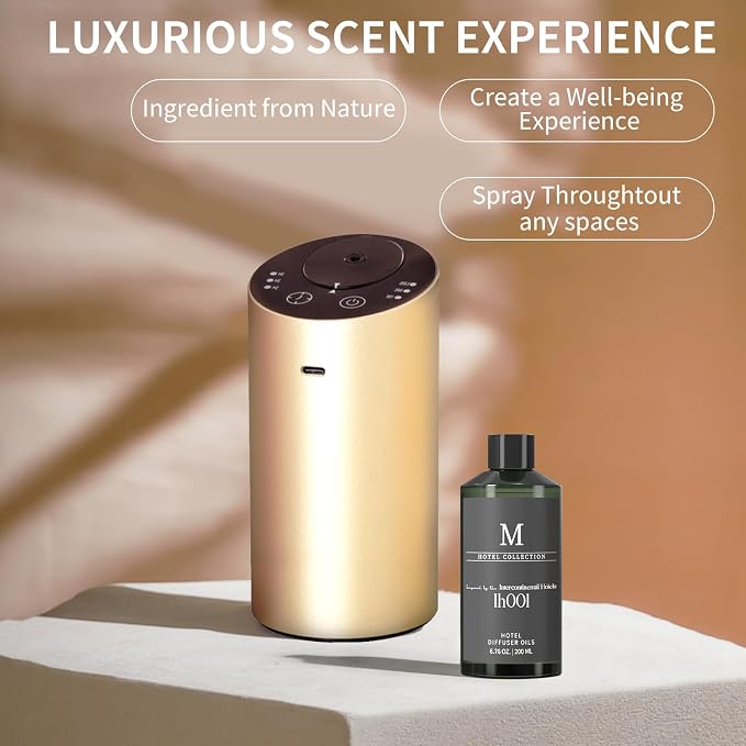 Hotel Diffuser Oil Ih001 Inspired by The Intercontinenta,6.76 Fl Oz (200ml), Home Luxury Aroma & Hotel Fragrance Diffuser Oil for Aromatherapy Bigger Bottle, Bolder Aroma & Longer Lasting