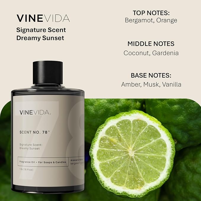 VINEVIDA [16oz] Scent No.78 Fragrance Oil for Candle Making and Soap Making - Premium Candle Scents for Soy Candles