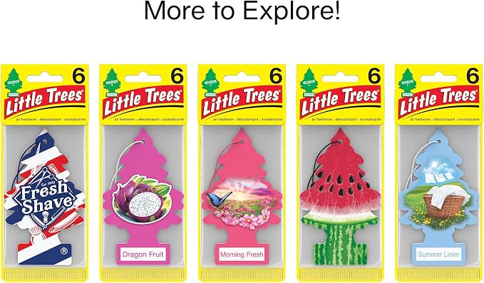 LITTLE TREES Car Air Freshener | Hanging Tree Provides Long Lasting Scent for Auto and Home | Sliced, 24 Air Fresheners (Pack of 36)