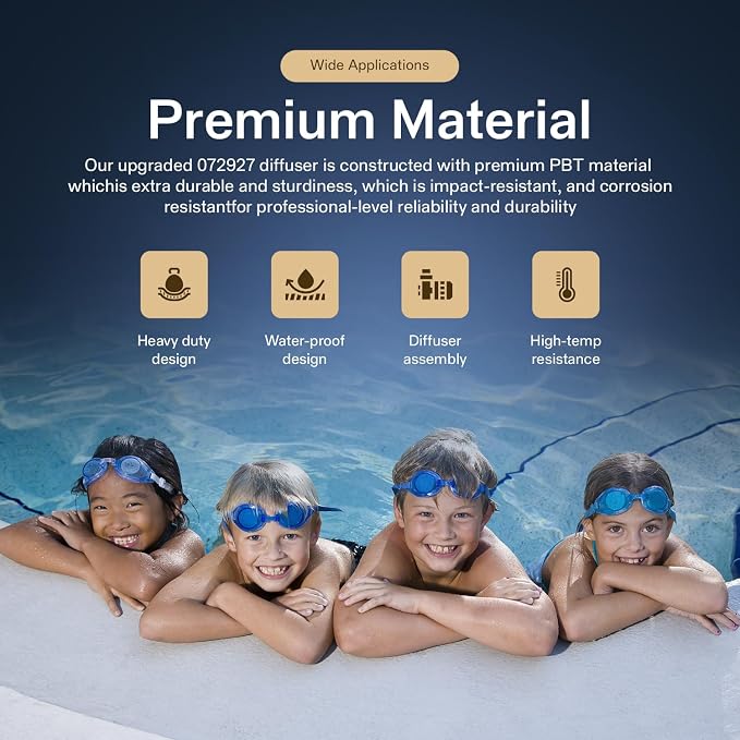 Sunluway 072927 Diffuser Assembly Replacement Part Compatible with Pentair Whisperflo/Intelliflo Inground Swimming Pool and Spa Pumps, Designed for 1/2-2 HP, Part# 072927