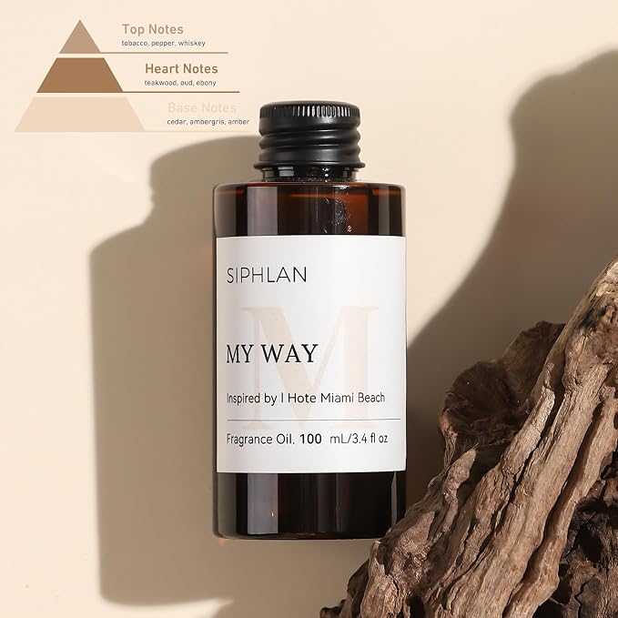 My Way Hotel Collection Diffuser Oil – 100mL Luxury Aromatherapy Essential Oil for Diffusers & Waterless Diffusers – Premium Fragrance for Home & Office