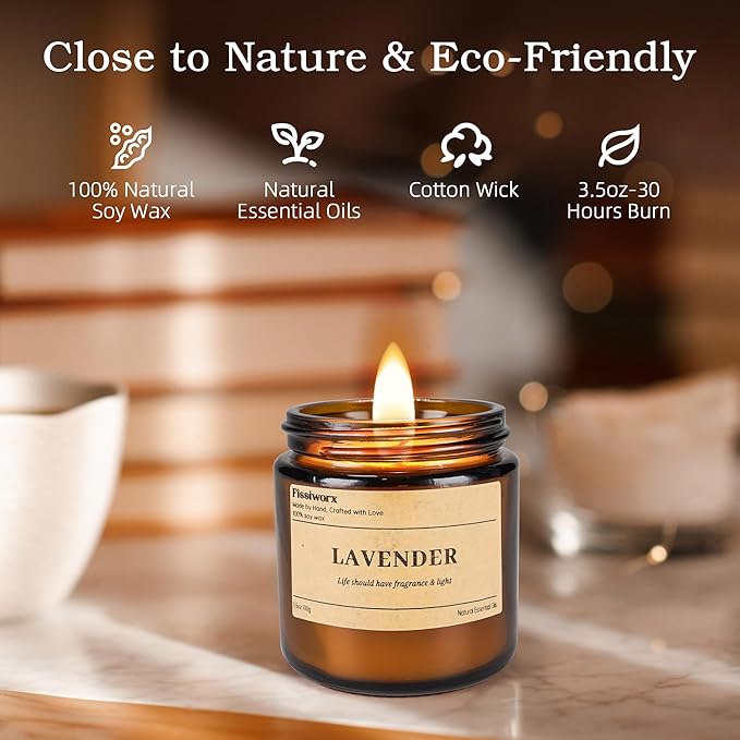 9 Pack Soy Candles for Home Scented |（Cedarwood/Sandalwood Rose/Amber） Long-Lasting 270 Hours, Natural Scented Candles Gift for Women & Men, Birthday, Mother’s Day, Christmas, Thanksgiving