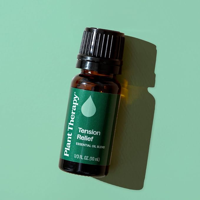 Plant Therapy Tension Relief Essential Oil Blend 10 mL (1/3 oz) 100% Pure, Undiluted, Headache Relief