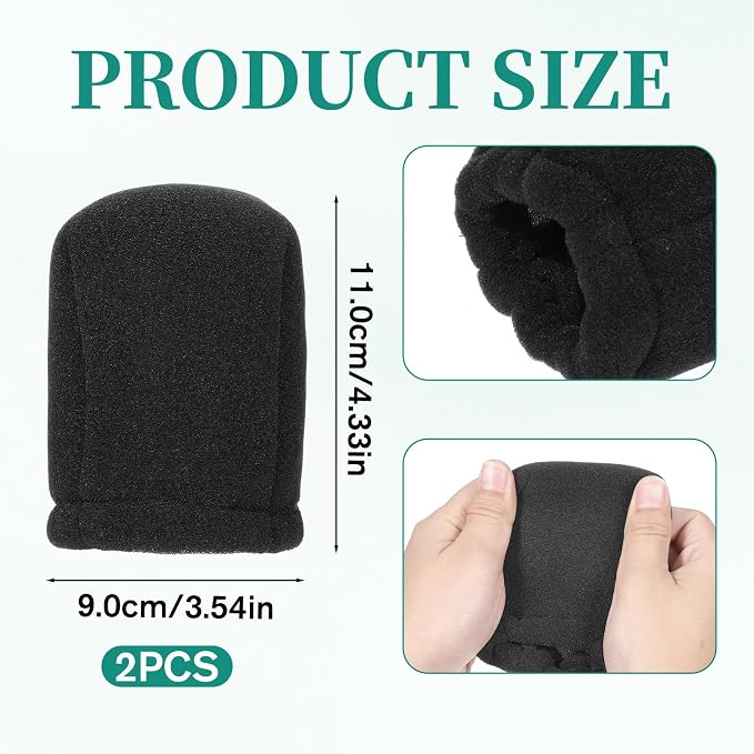 2 PCS Sock Diffuser for Hair Dryer, Universal Sponge Hair Dryer Diffuser Cover Heat-Resistant Diffusers Hair Dryers Attachment Portable Soft Curly Hair Diffusers Cap Fits Most Every Size Blow Dryers