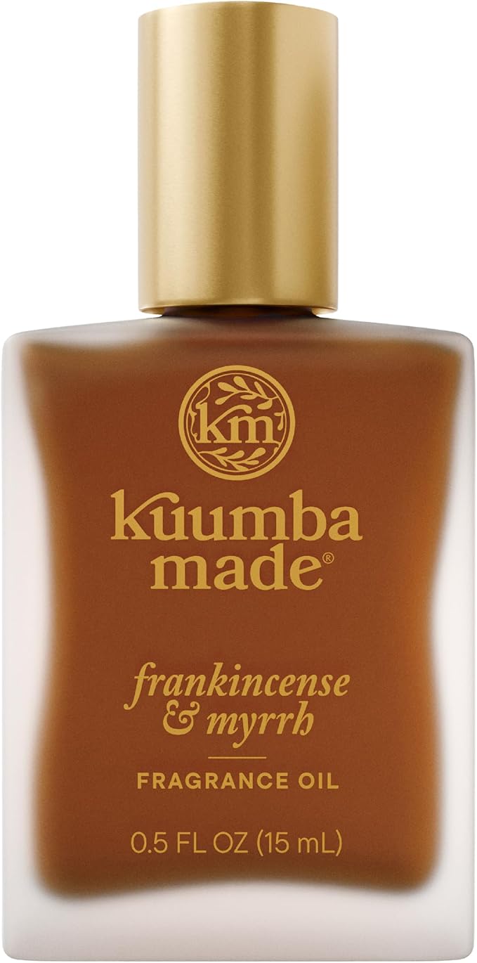 Kuumba Made Frankincense & Myrrh Fragrance Oil, Long-Lasting Scented Oil Perfume Roller, Vegan, Alcohol-Free, 0.5 Fl Oz Fl Oz