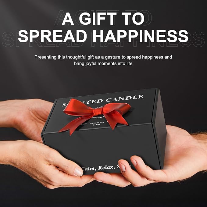 BOYUJK Candles for Home - Scented Candle Set for Stress Relief and Sleep, Birthday Gifts for Men