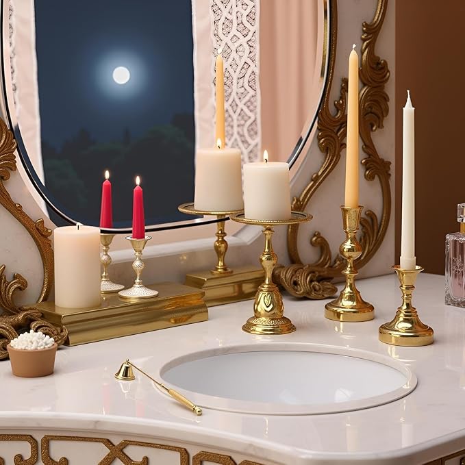 Gold Metal Candle Snuffer Wick Snuffer with Long Handle Candlesnuffers Candle Sleeves Accessories