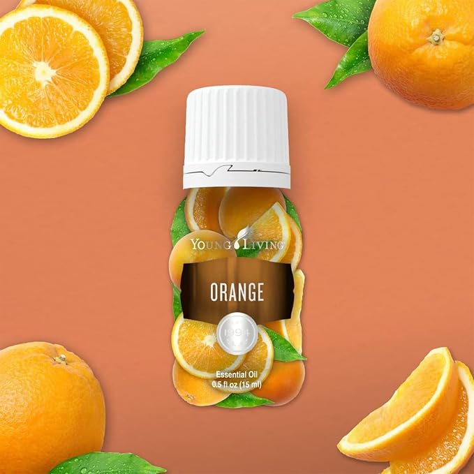 Young Living Orange Essential Oil, 15 ml – Bright Citrus Aroma for Diffuser, Topical Use & DIY Blends | Fresh, Uplifting Scent | Carefully Crafted with Seed to Seal Commitment