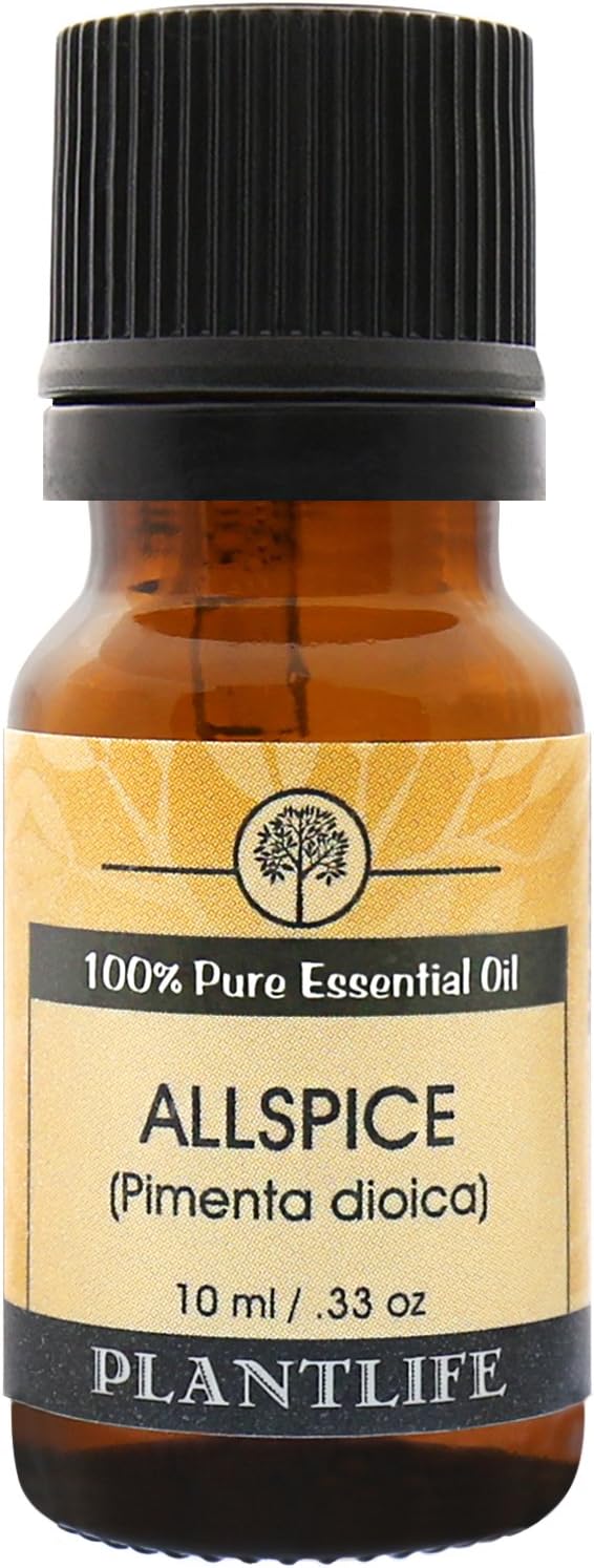Plantlife Allspice Aromatherapy Essential Oil - Straight from The Plant 100% Pure Therapeutic Grade - No Additives or Fillers - 10 ml