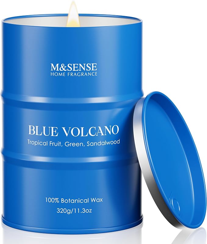 M&SENSE Tropical Fruit Soy Scented Candles Natural Non Toxic, Summer Candles 11.3oz 70 Hours Long Lasting Burning, Unique Candle Gifts Cozy Room Decor for Women Men