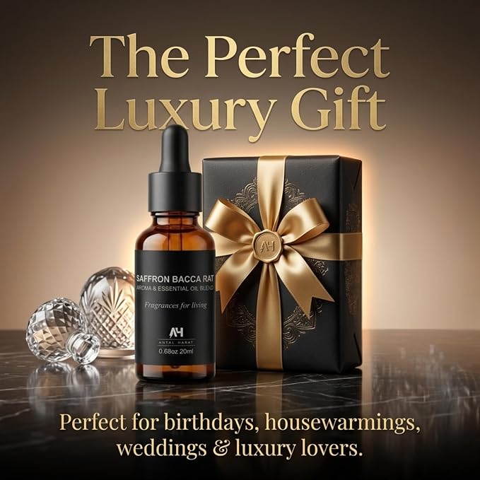 Luxury Hotel Diffuser Oil – Luxury Hotel Scent Diffuser Oil Saffron & Jasmine – Home Luxury Scents – Premium Home Fragrance Oil for Waterless & Reed Diffusers – 20mL Glass Dropper Bottle