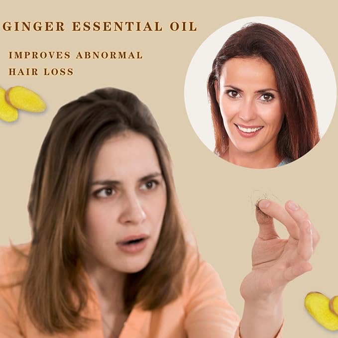 Ginger Oil 4 Oz -Premium Ginger Essential Oil for Skin, Massage, Diffuser, DIY Soap & Aromatherapy 120 mL