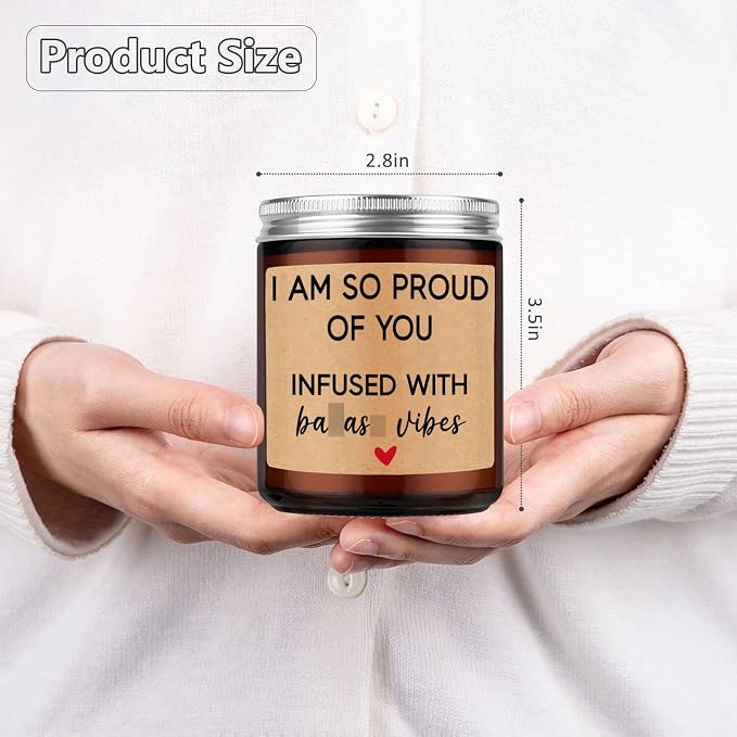 Fairy's Gift Scented Candles - Proud of You Gifts for Her, Him - Graduation, Divorce, Congratulations Gifts for Women, Men - Job Promotion, Congrats Presents for Women, Friend, BFF, Bestie