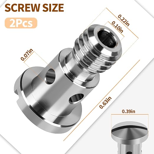 Espresso Machine Group Head Diffuser Screw, Stainless Steel Diffuser Screw Compatible with La Marzocco Slayer Espresso Machines, Replacement for La Marzocco Shower Screen Screw Accessories, 2Pcs