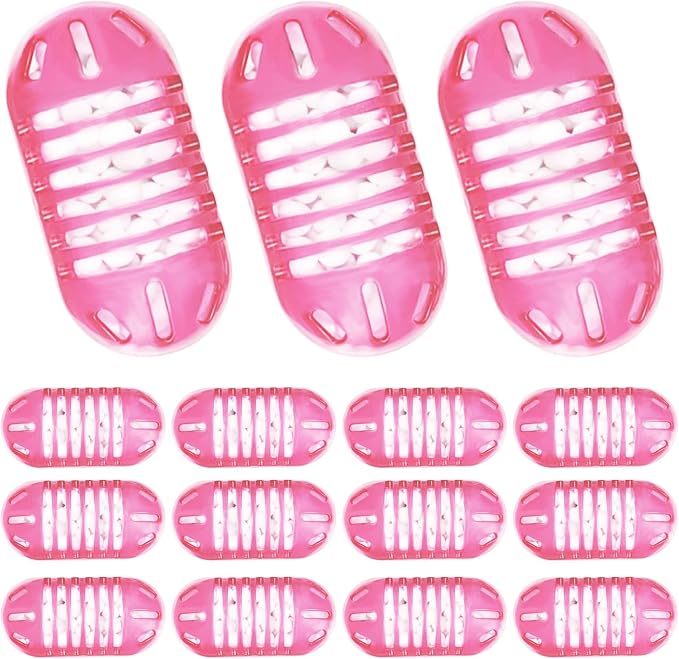 15 Pack Universal Humidifier Cleaner, Demineralization Cartridge for Humidifier Compatible with All Humidifiers and Fish Tanks Cleaning Ball, Purifies Water, Reduce Scale and White Dust, Pink