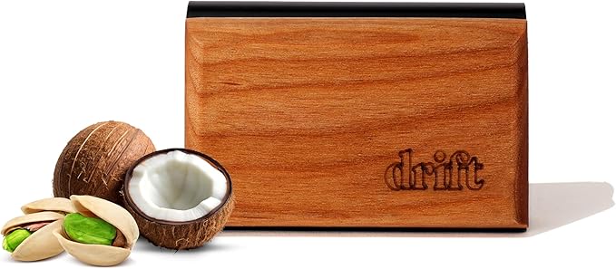 Drift Car Air Freshener - The Original Wood Air Freshener - Car Odor Eliminator - Long Lasting Scent - Auto Accessories - Metal Clip - Essential Oils - Coconut & Pistachio Starter Kit