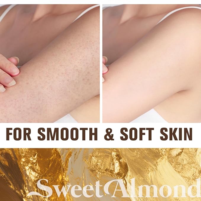 BODY & EARTH # LOVE Hand Cream Gifts Set for Women, 4PCS Almond Spa Gifts with Hand Cream, Foot Cream, Body Scrub, Bath Salt, Shea Butter Bath and Body Gift Sets for Women Birthday Gift for Her