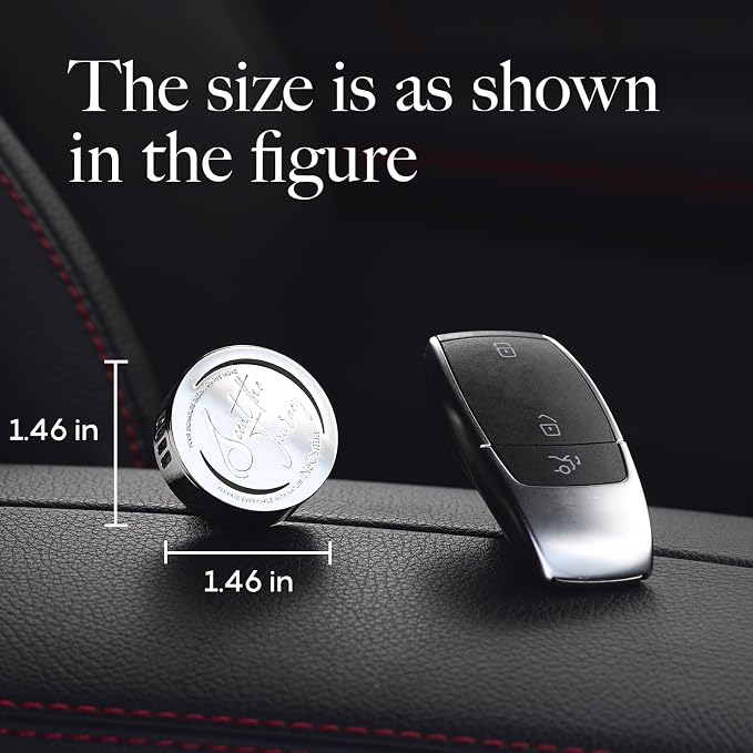 Car Air Freshener Vent Clip, 5 Pack Refills, Essential Oil Car Diffuser (1 Metal Clip + 5 Fragrance Pads), Long Lasting 80 Days, Easy to Clip on Vent,Peppermint Eucalyptus