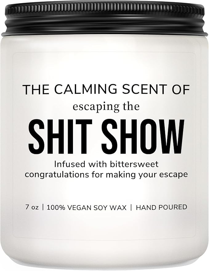 Funny Going Away Gifts for Coworker: Goodbye, Farewell, Retirement, Leaving Gifts for Coworkers, Friends, Boss, Work Bestie- Leaving Job, Moving Away Presents - Lavender Scented Candle