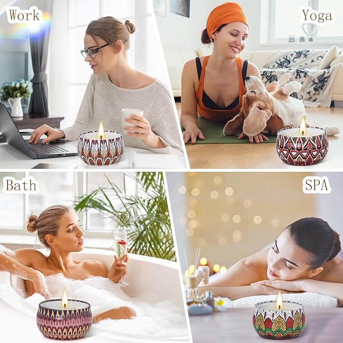 Candle Gifts for Women, 18 Packs Aromatherapy Candles, Scented Candles Gift Set for Women Gifts, Candles for Home Scented, Soy Wax Jar Candles, Retro Court Style - Exclusive for Nobles