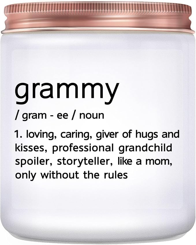 Grammy Gifts Birthday Gift for Grammy, Gifts for Grandma from Grandids, First Time Grandma, Funny Gramma Birthday Christmas Mother's Day Gift - Lavender Scented Candle