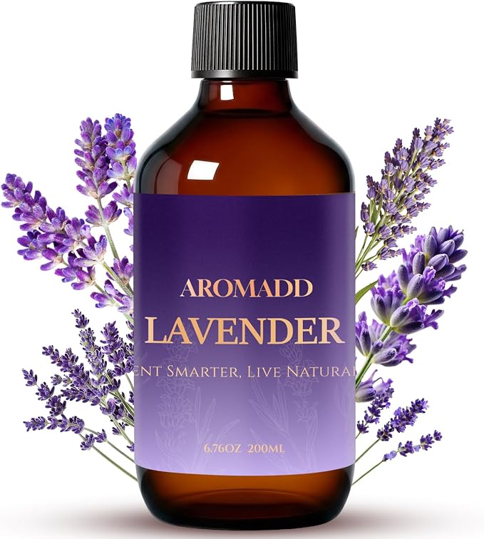 Aromadd Lavender Diffuser Oil Inspired by Classic Botanical Gardens, Premium Fragrance Oils for Waterless Diffuser, Classic Botanical Lavender Scent, Long-Lasting Home Fragrance - 6.76 fl oz (200 mL)