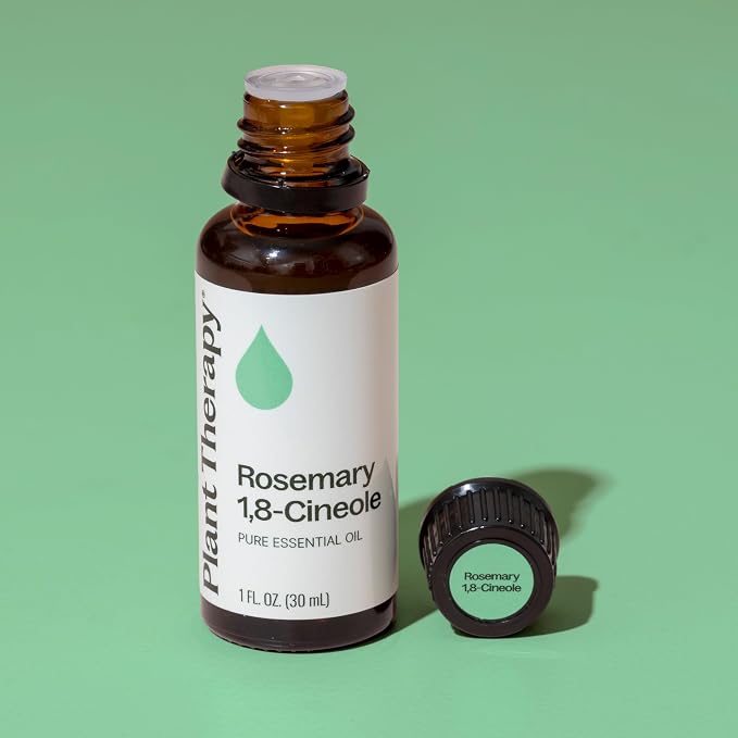 Plant Therapy Rosemary Essential Oil for Hair Growth, 30 mL (1 oz), 100% Pure and Undiluted, Natural Aromatherapy for Diffuser & Rosemary Oil for Hair & Scalp Health