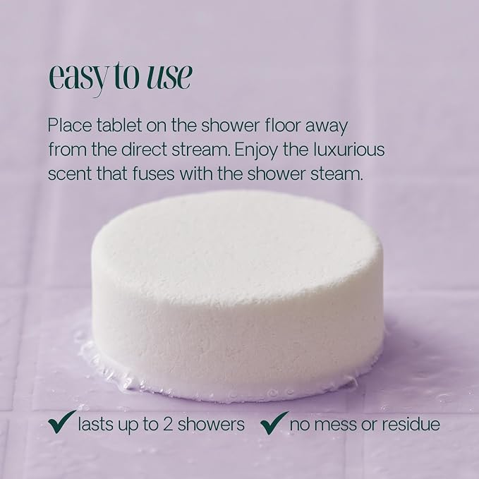Shower Steamers Aromatherapy - with Natural Lavender Essential Oil - Birthday Gifts for Women, Bridesmaid Gifts, Stress Relief and Guest Bathroom Essentials - 10 Pack, Made in USA