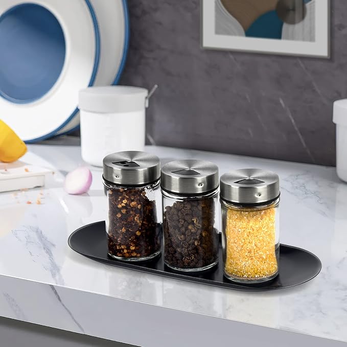Candle Trimmer Tray, Candle Accessories Candle Wick Trimmer Tray Plate Black, Candle Holder Tray(9.05 x 3.74 x 0.39 inch)