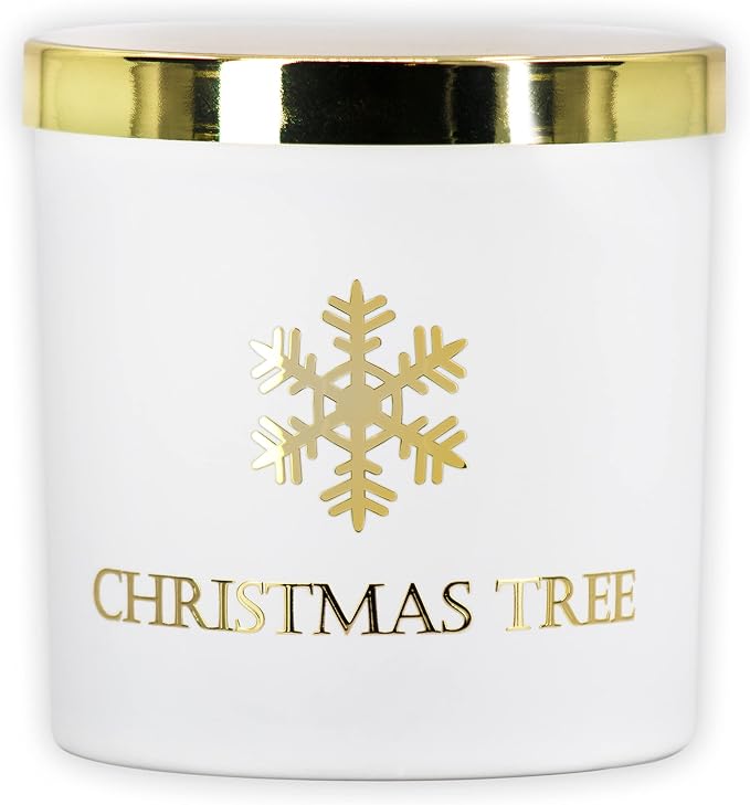 Lulu Candles | Christmas Tree | Highly Scented Candles for Home | Soy Blend Jar Candle with 100% Cotton Wick | Slow Burning (9 Oz. Limited Edition)
