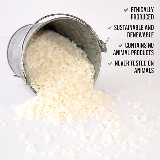 American Soy Organics Freedom Soy Wax Beads for Candle Making - Natural Candle Making Supplies - Paraffin-Free, Beeswax-Free Candle Wax for Container Candles, Tealights and Wax Melts, 10 lbs