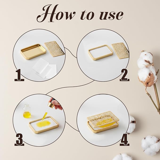 50 Pcs Unscented Aroma Pads, White Aromatherapy Perfume Diffusers | 1.2 x 0.9 in Humidifier Aromas Pad Replacement, Air Filter Scent Pad, Aroma Oil Refill Pads, Essential Oil Pads