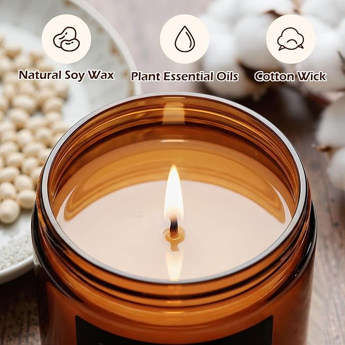 Scented Candles Set, 4 Pack Soy Candles for Home Scented, Candle Gifts for Women Men, 28oz 200 Hours Burn, Scents of Pineapple Cocktail/Coconut Vanilla/Pink Sands/Bahamian Breeze