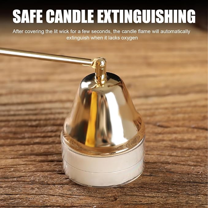 Candle Snuffer, Unique Candle Extinguisher Snuffer, Decorative Candle Extinguisher Metal Candle Tool