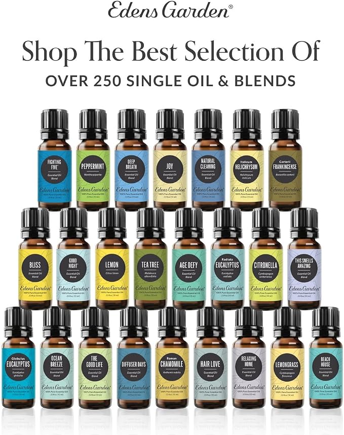 Edens Garden Rest Essential Oil Blend- 100% Pure Therapeutic Grade & Undiluted Natural Aromatherapy Blend Relaxation, Calm & Restful Nights - for Home Diffusers & Humidifiers, 10 ml (.33 fl oz)