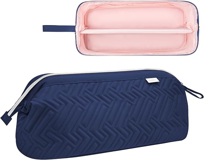 Leudes Hair Tools Travel Bag for Shark Flexstyle Carrying Case Portable Shark Hair Air Wrap Dryer Case Waterproof Dustproof Flat Curling Iron Travel Organizer (Blue)